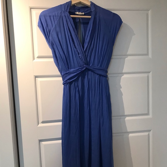 Beautiful Blue Country Style Summer Dress - Picture 5 of 6